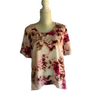 Jennifer Lopez Short Sleeve Blouse Medium